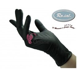 Manusi din nitril negre Roial Tech 100 buc marimea S, art GUA 3948S 